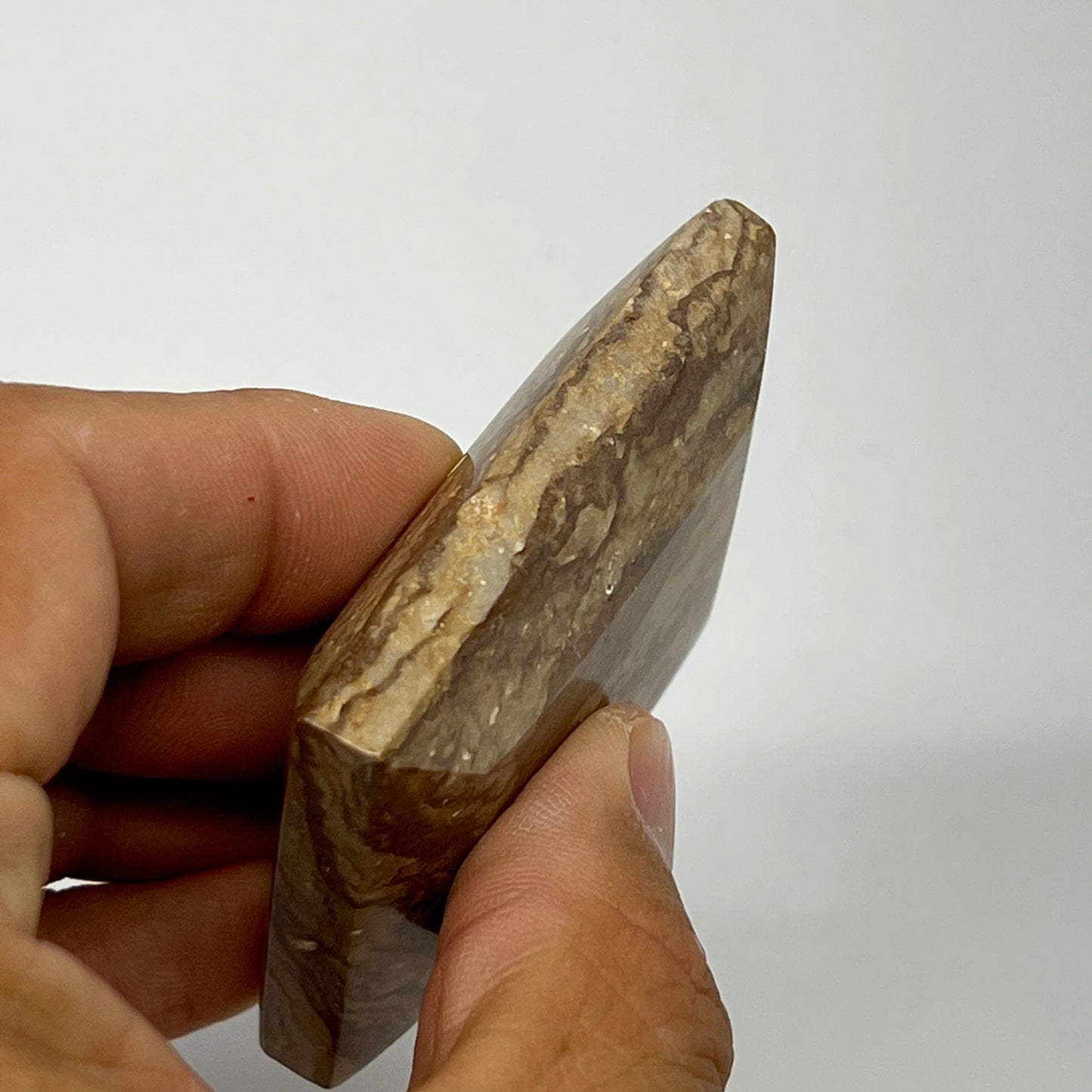 88.3g, 2.2"x1.8"x0.7" Picture Jasper Rectangular Gemstone Home Decor, B20175