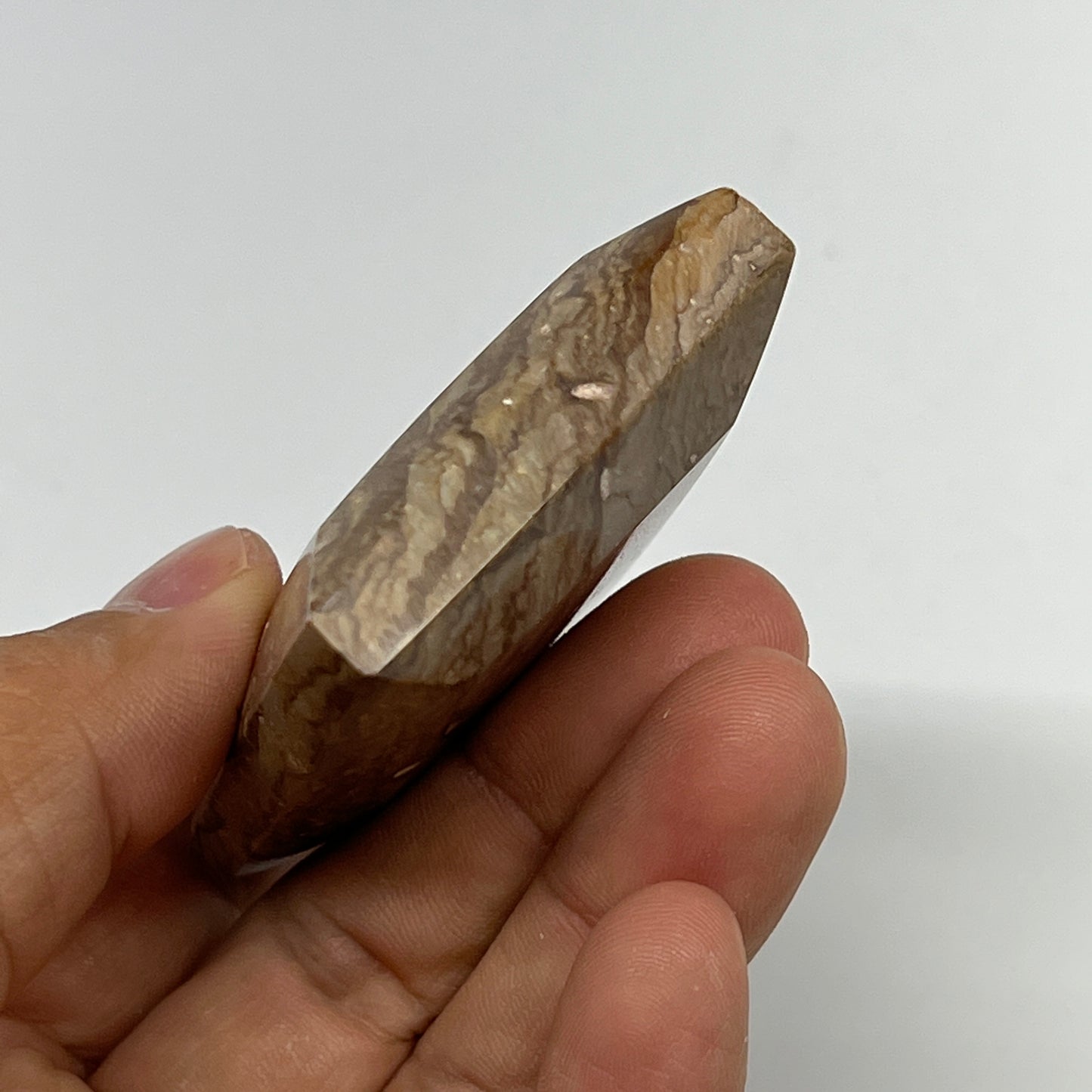 88.3g, 2.2"x1.8"x0.7" Picture Jasper Rectangular Gemstone Home Decor, B20175