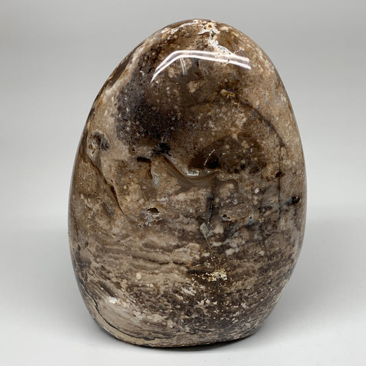 2738g,7"x5.2"x3.8"Natural Black Opal Freeform Polished Gemstone Stands,B2477