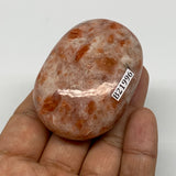 98.3g, 2.3"x1.6"x1", Natural Sunstone Palm-Stone Polished from India, B21996