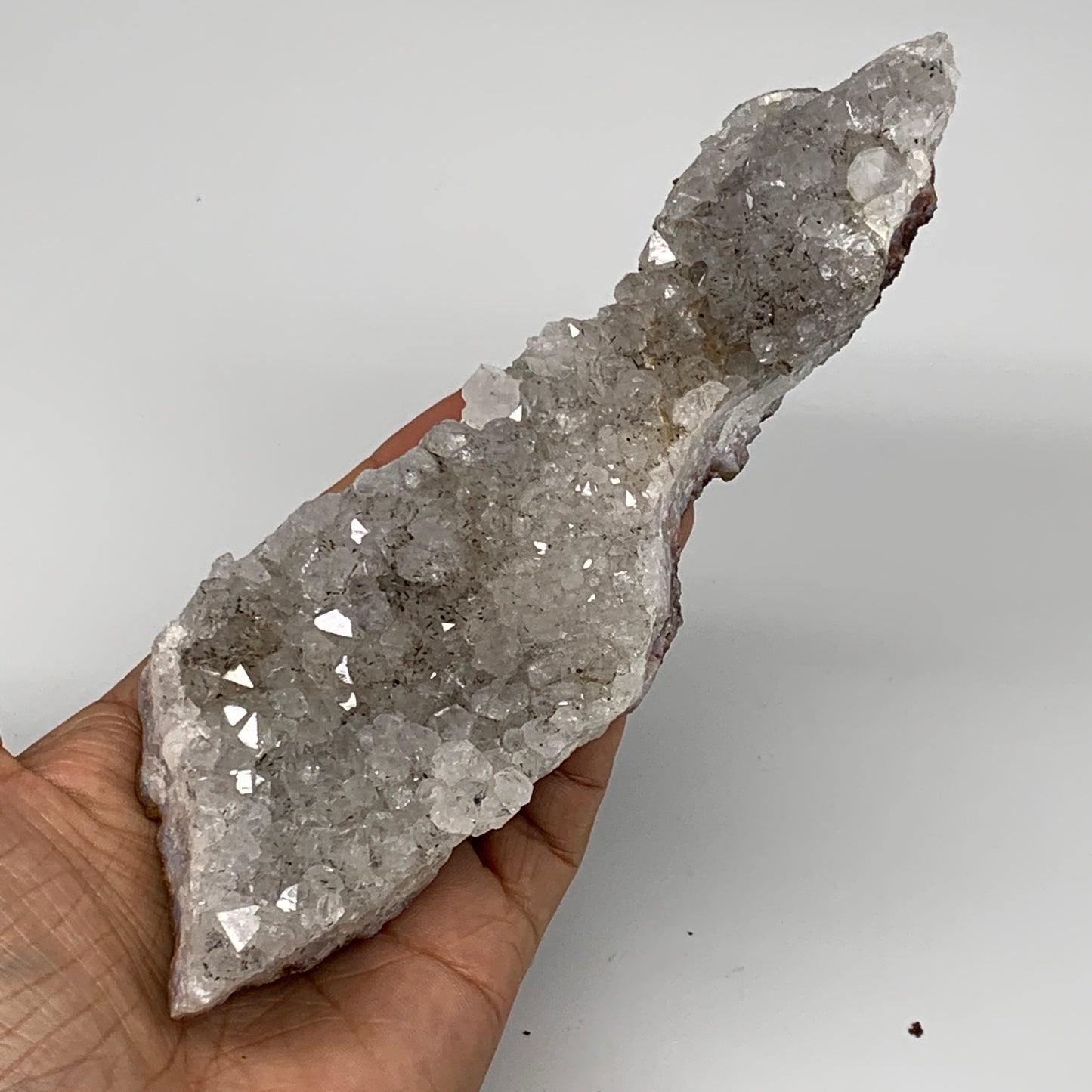 432g, 7.4"x2.4"x2.3", Rare Manganese Cluster With Quartz Mineral Specimen,B10668