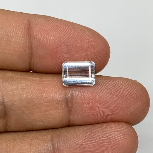 2.29cts, 9mmx6mmx4mm, Aquamarine Crystal Facetted Stone Loose @Pakistan,CTS133