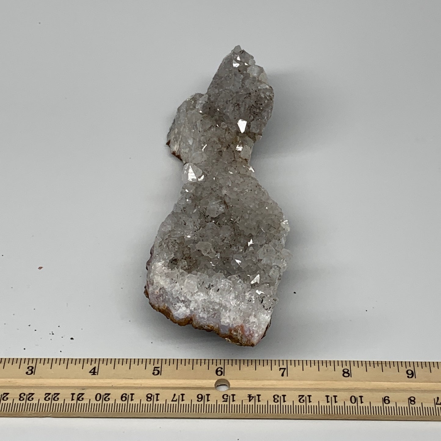432g, 7.4"x2.4"x2.3", Rare Manganese Cluster With Quartz Mineral Specimen,B10668