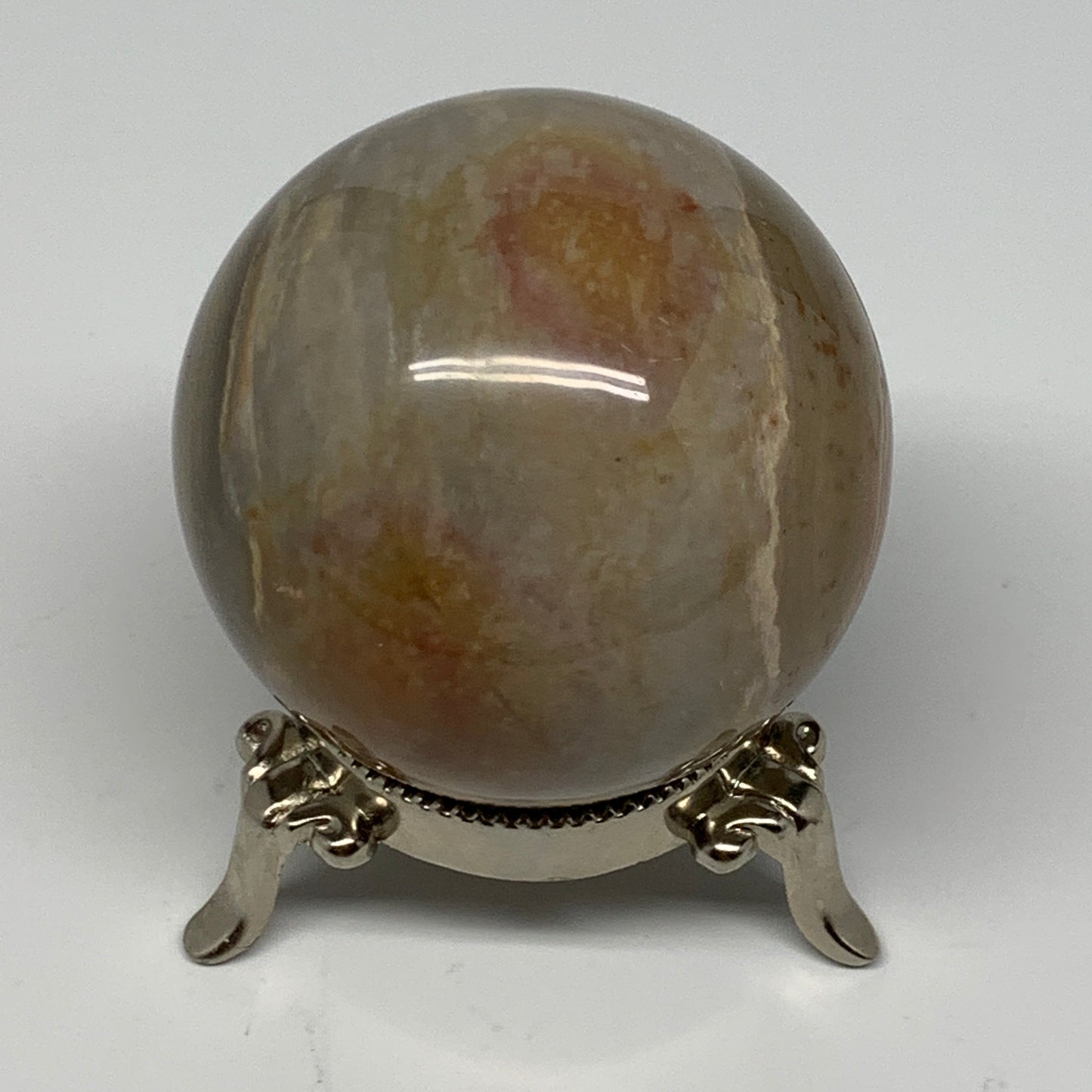 314.8g, 2.4" (61mm), Polychrome Jasper Sphere Ball Crystal @Madagascar, B17972