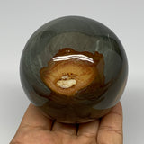 496.2g, 2.8" (71mm), Polychrome Jasper Sphere Ball Crystal @Madagascar, B17975