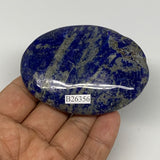 115g,2.9"x2.1"x0.7", Natural Lapis Lazuli Palm Stone @Afghanistan, B26356