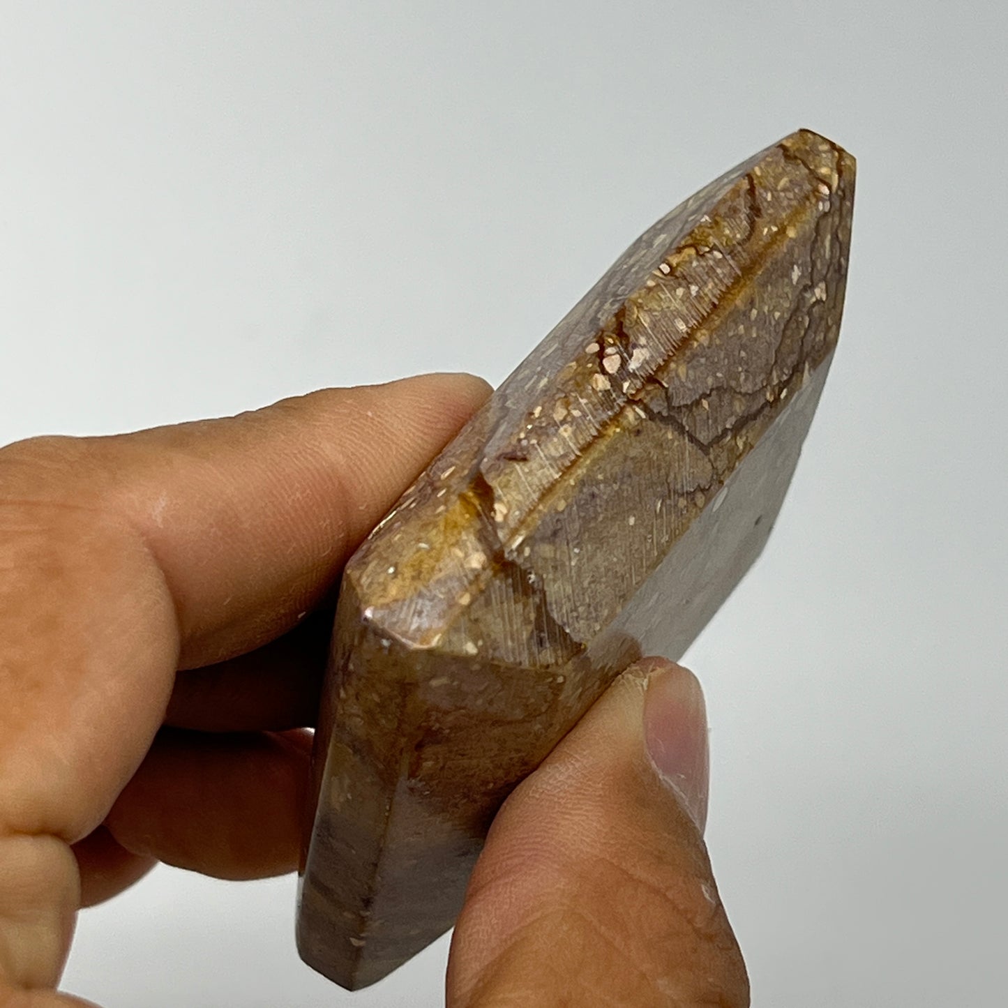 106.1g, 2.3"x1.9"x0.7" Picture Jasper Rectangular Gemstone Home Decor, B20181