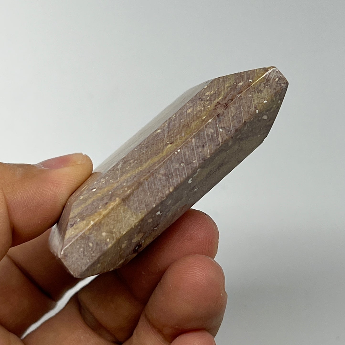 106.1g, 2.3"x1.9"x0.7" Picture Jasper Rectangular Gemstone Home Decor, B20181