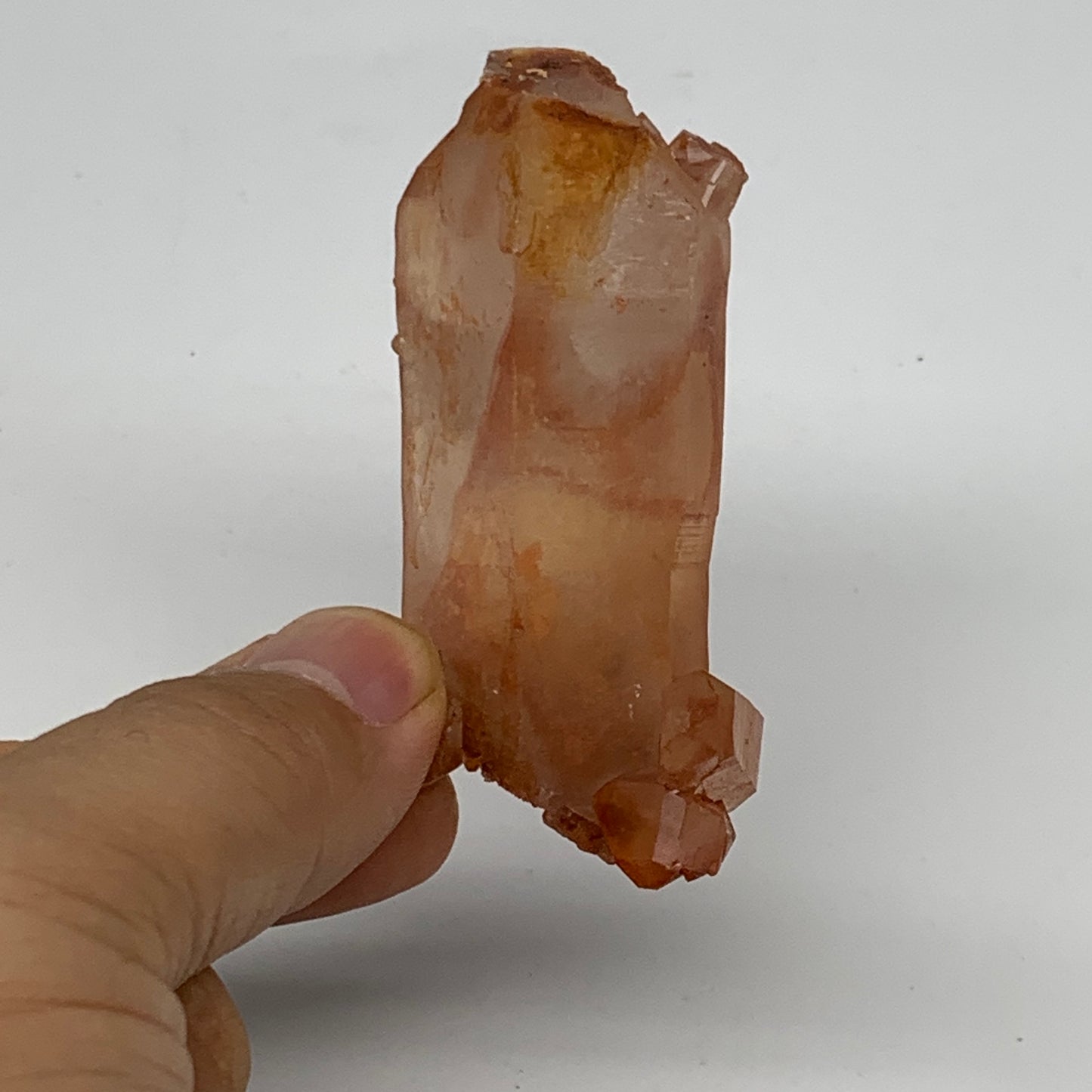 55.9g, 2.5"x1.2"x0.7", Natural Red Quartz Crystal Terminated @Morocco, B11507