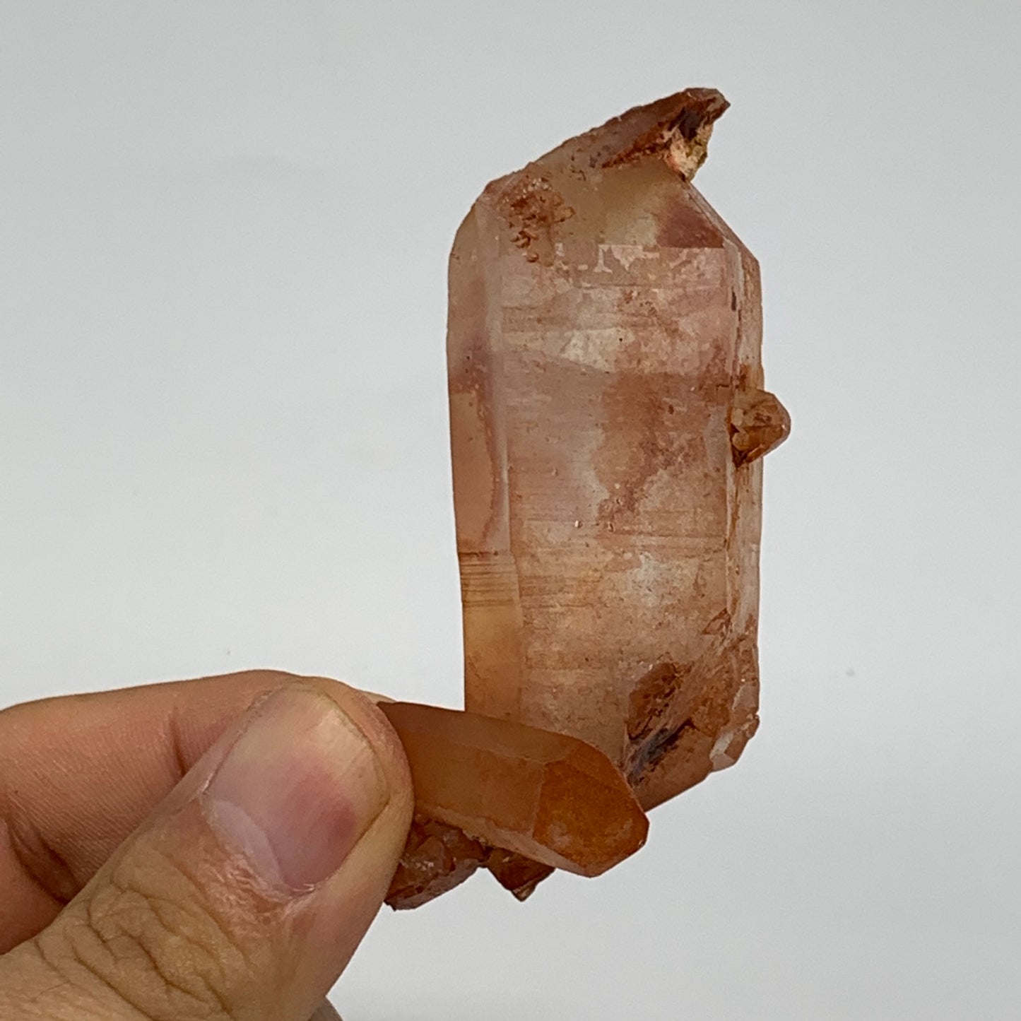 55.9g, 2.5"x1.2"x0.7", Natural Red Quartz Crystal Terminated @Morocco, B11507