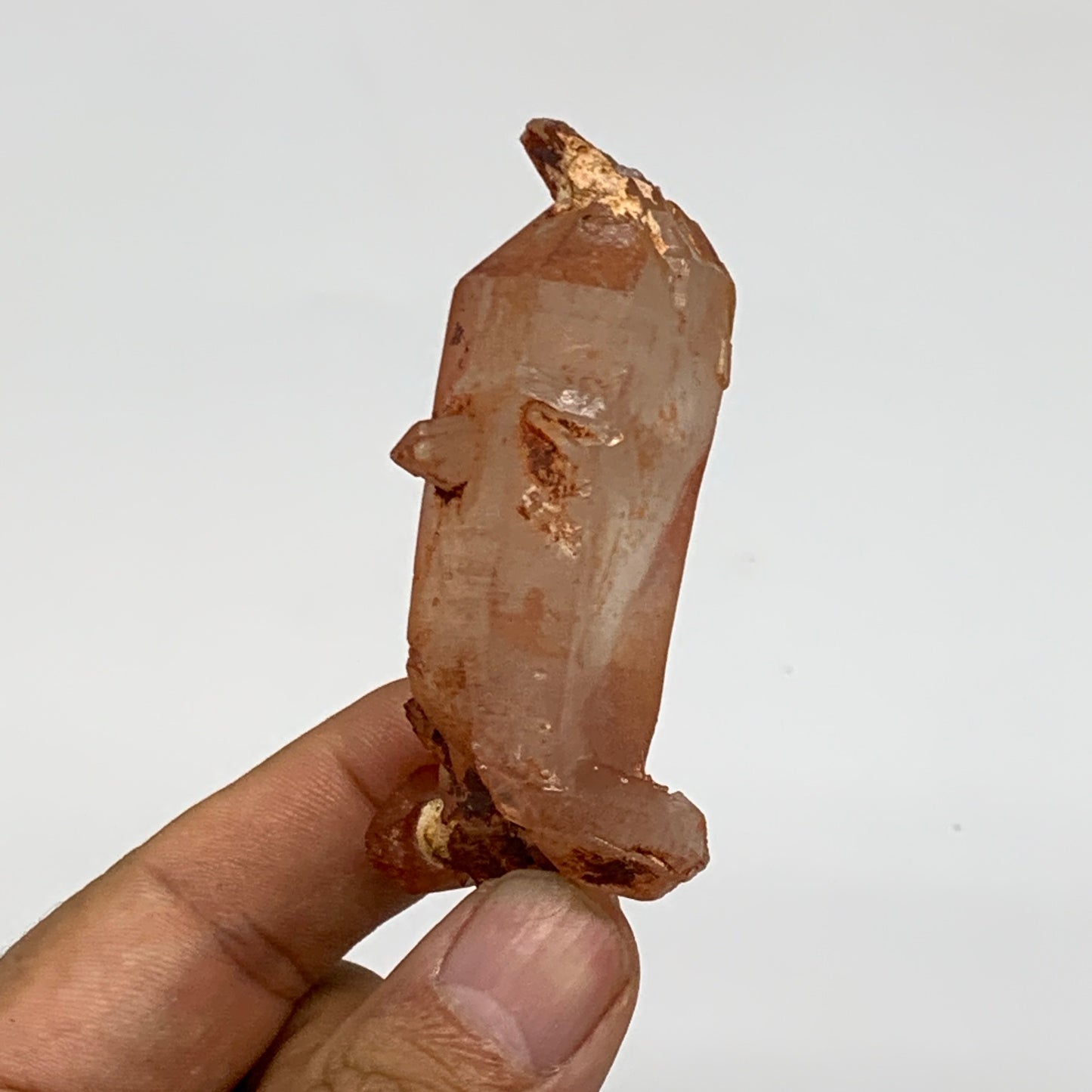 55.9g, 2.5"x1.2"x0.7", Natural Red Quartz Crystal Terminated @Morocco, B11507