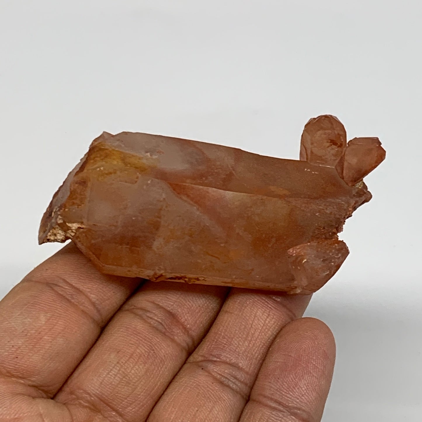 55.9g, 2.5"x1.2"x0.7", Natural Red Quartz Crystal Terminated @Morocco, B11507