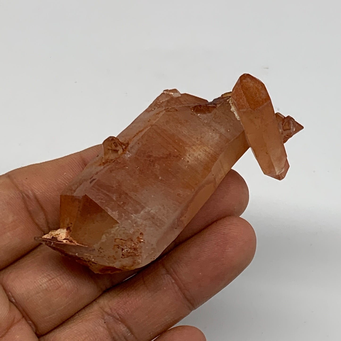 55.9g, 2.5"x1.2"x0.7", Natural Red Quartz Crystal Terminated @Morocco, B11507