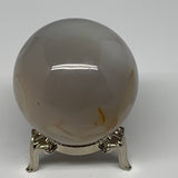 148.6g, 1.9"(47mm), Natural Small Agate Sphere Crystal Ball Reiki @Madagascar,B1