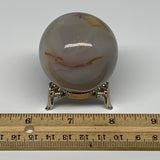 148.6g, 1.9"(47mm), Natural Small Agate Sphere Crystal Ball Reiki @Madagascar,B1
