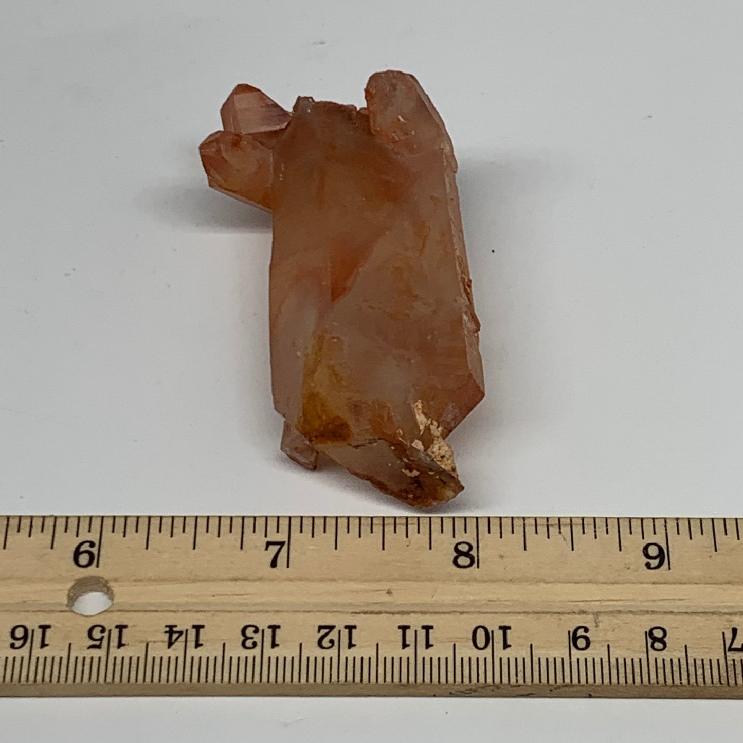 55.9g, 2.5"x1.2"x0.7", Natural Red Quartz Crystal Terminated @Morocco, B11507