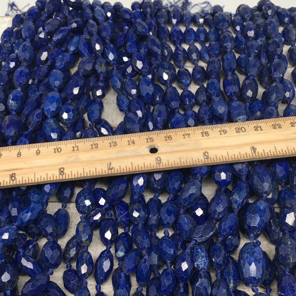 1 Strd,10mm-18mm,High-Grade Deep Blue Lapis Lazuli Facetted @Afghanistan,15-16" - watangem.com