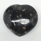 359.9g,3"x2.9"x1.6" Natural Rhodonite Heart Polished Healing Crystal,B401