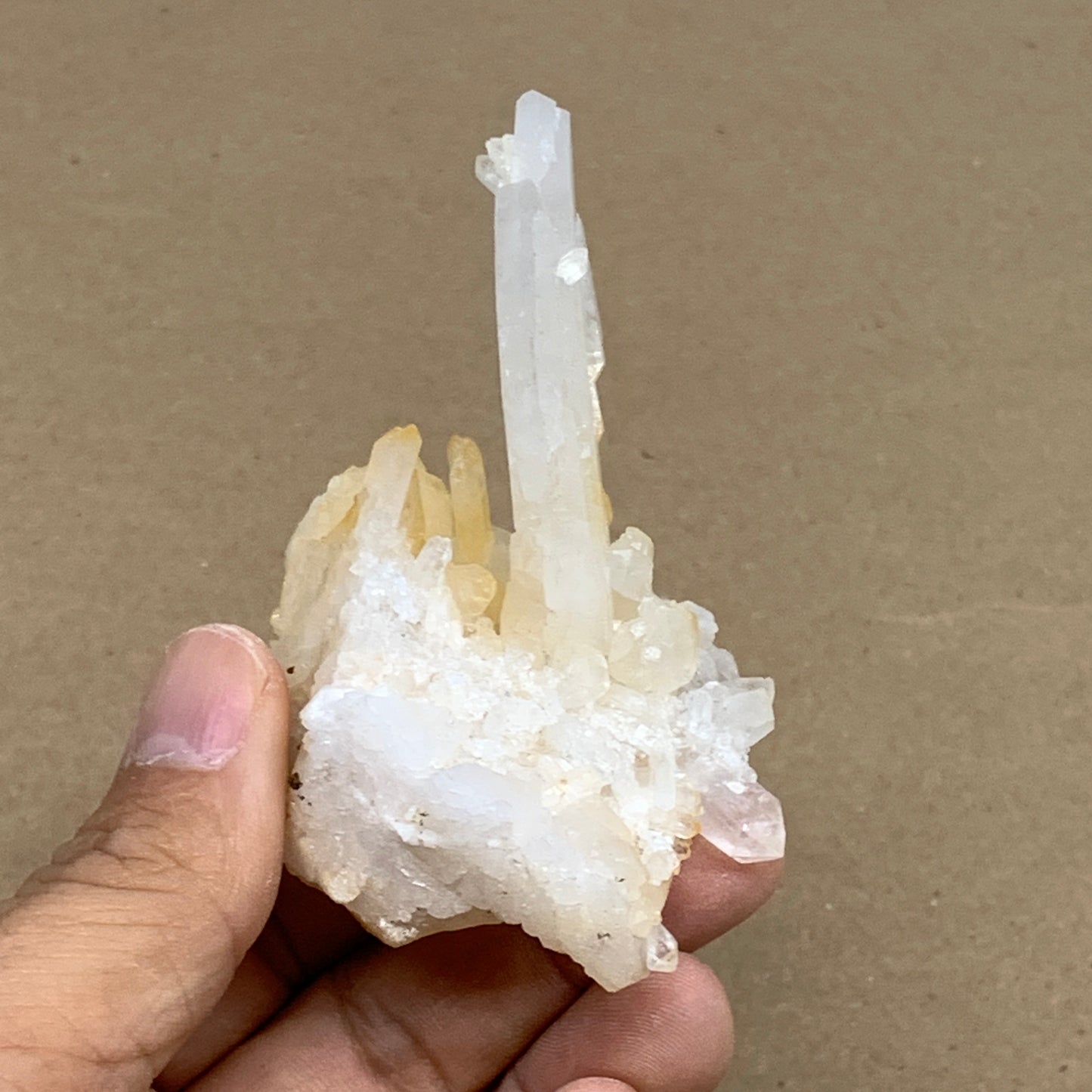 93.6g, 3.3"x1.9"x1.9", Faden Quartz Crystal Mineral,Specimen Terminated, B24901