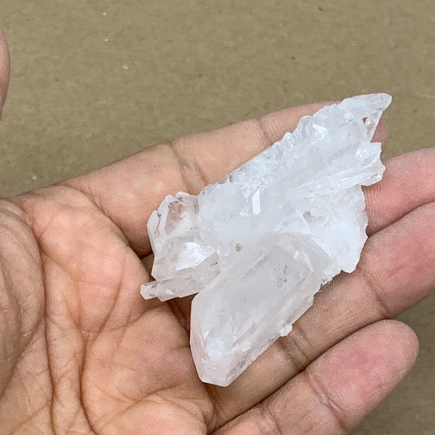 50g, 2.6"x1.4"x1.2", Faden Quartz Crystal Mineral,Specimen Terminated, B24906