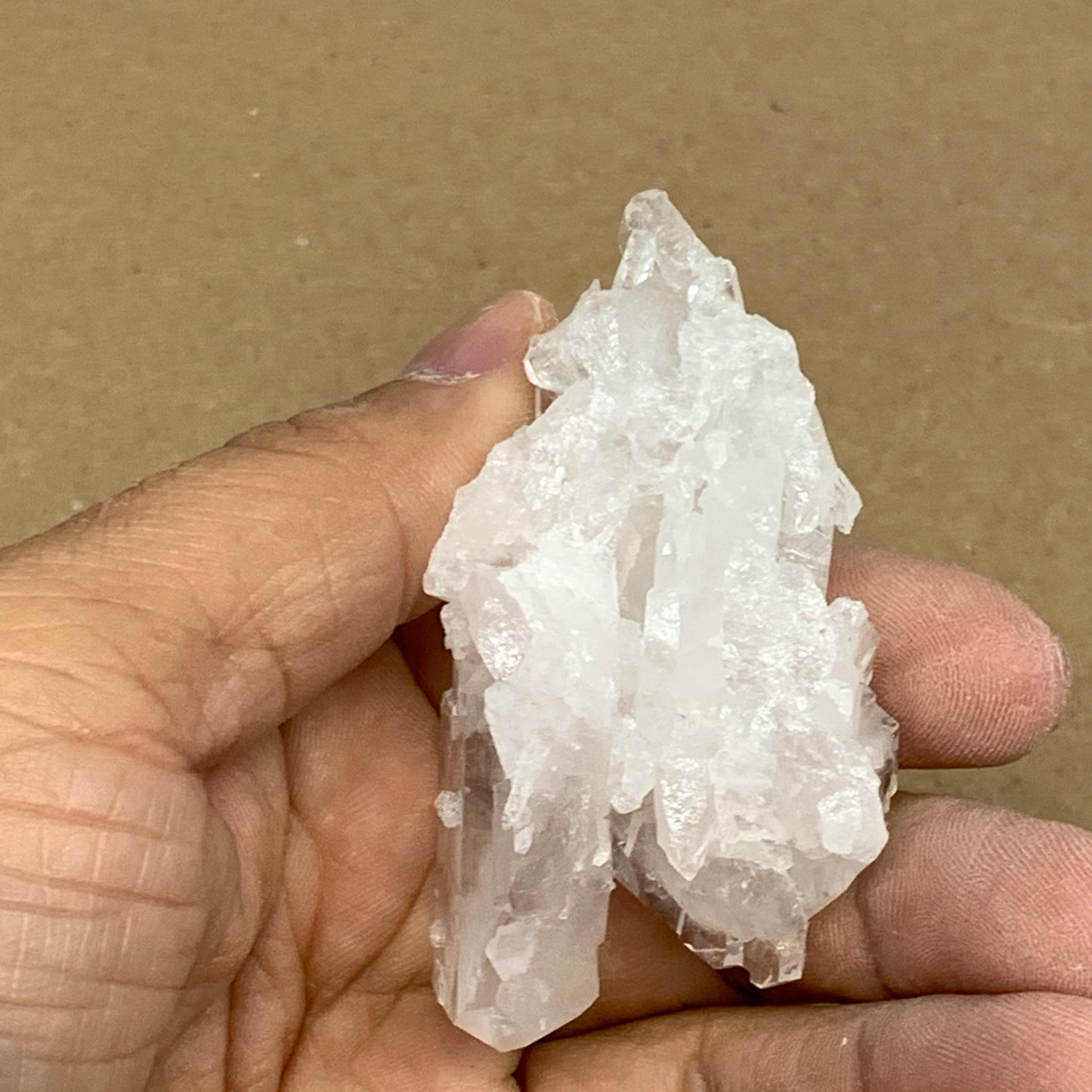 50g, 2.6"x1.4"x1.2", Faden Quartz Crystal Mineral,Specimen Terminated, B24906