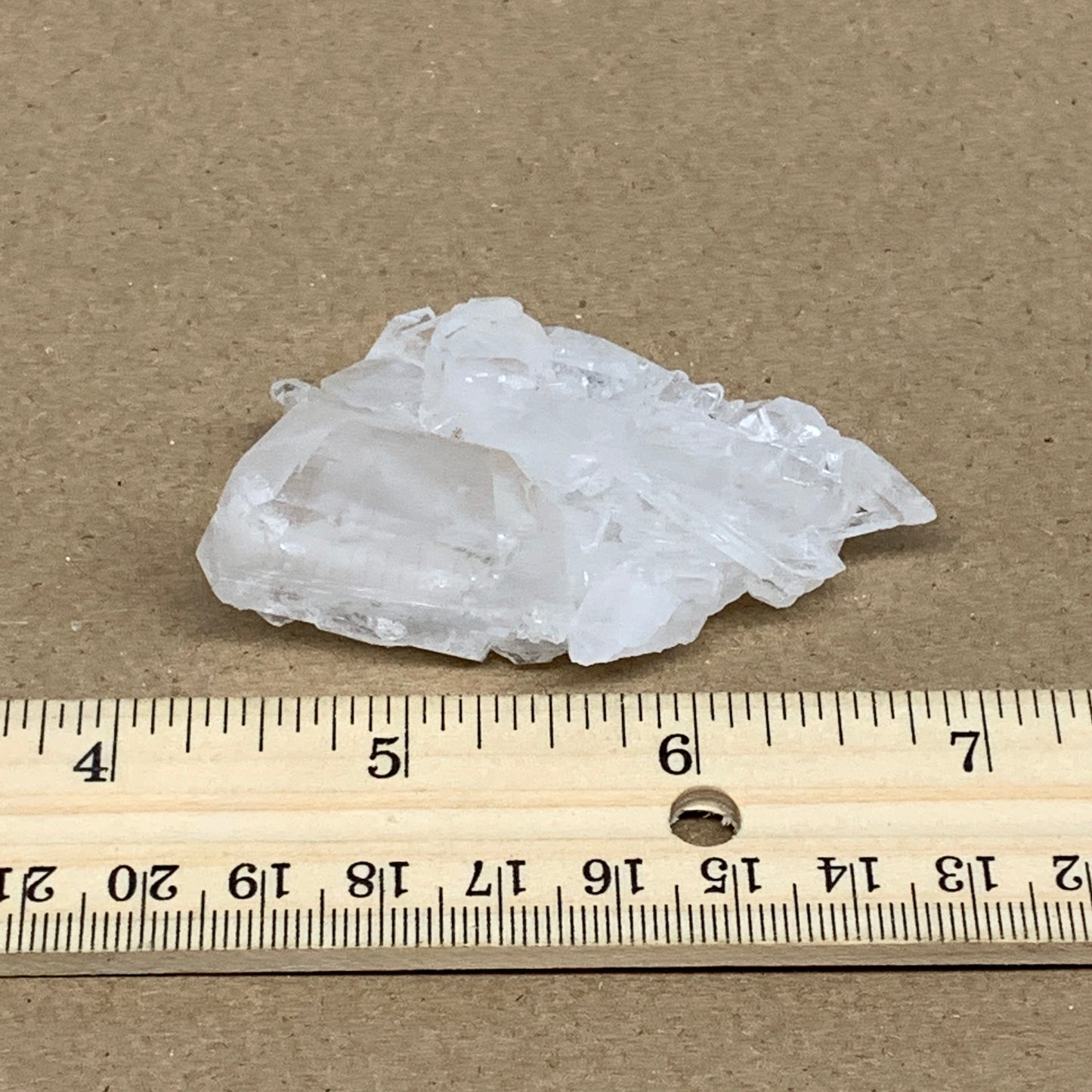 50g, 2.6"x1.4"x1.2", Faden Quartz Crystal Mineral,Specimen Terminated, B24906