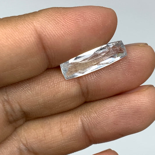3.26cts, 18mmx5mmx4mm, Aquamarine Crystal Facetted Stone Loose @Pakistan,CTS152