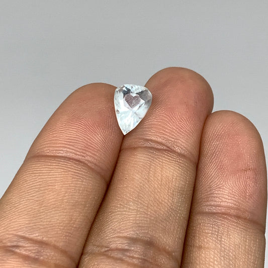 2.25cts, 9mmx7mmx5mm, Aquamarine Crystal Facetted Stone Loose @Pakistan,CTS153