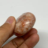 87.4g, 2.2"x1.6"x1", Natural Sunstone Palm-Stone Polished from India, B22014