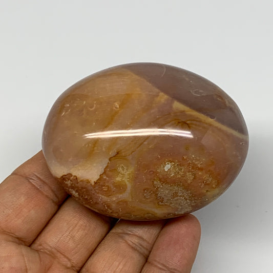 164.5g, 2.7"x2.2"x1.4" Polychrome Jasper Palm-Stone Reiki @Madagascar, B17989