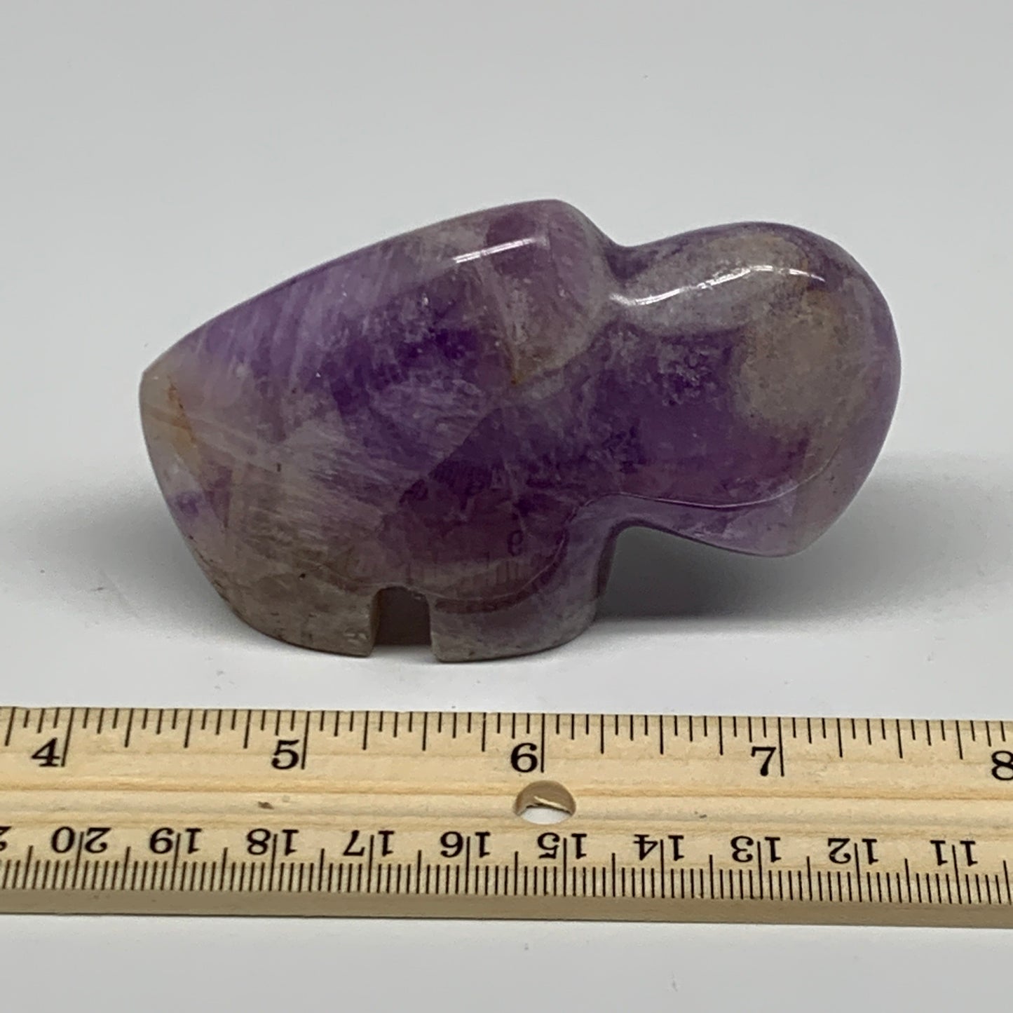 151.6g, 3.3"x2.2"x0.9" Natural Amethyst Buffalo Polished @Madagascar, B22824