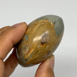 145.1g, 2.4"x2.2"x1.3" Polychrome Jasper Palm-Stone Reiki @Madagascar, B17992