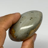145.1g, 2.4"x2.2"x1.3" Polychrome Jasper Palm-Stone Reiki @Madagascar, B17992