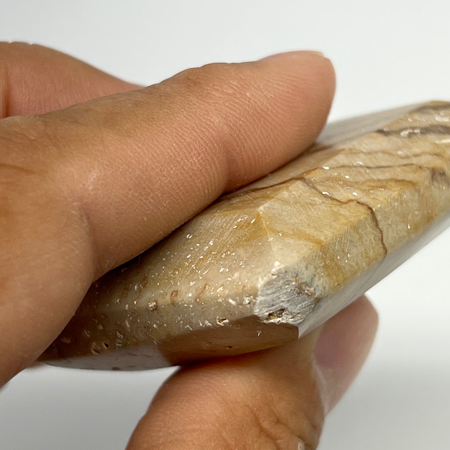 59.9g, 1.9"x1.5"x0.6" Picture Jasper Rectangular Gemstone Home Decor, B20199