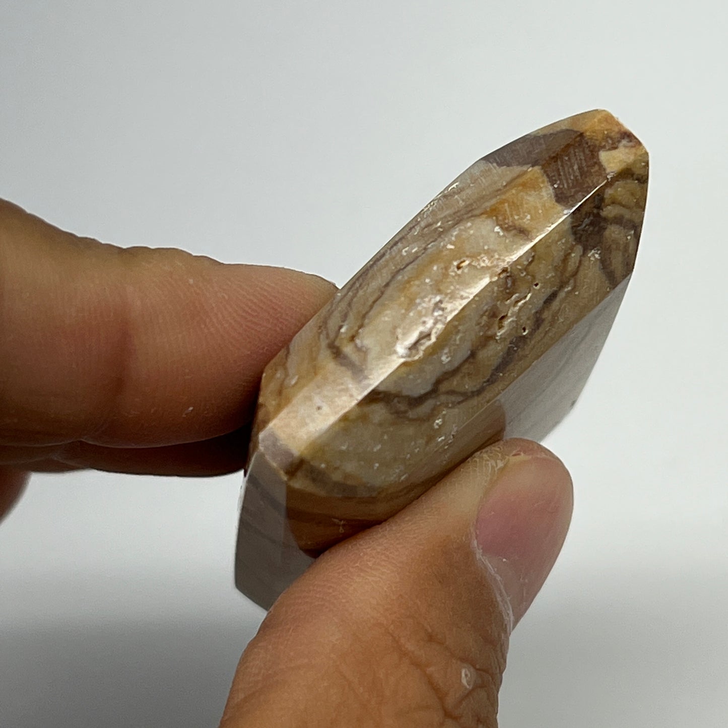 59.9g, 1.9"x1.5"x0.6" Picture Jasper Rectangular Gemstone Home Decor, B20199