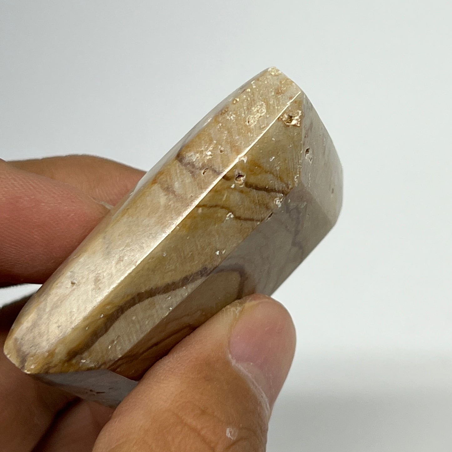 59.9g, 1.9"x1.5"x0.6" Picture Jasper Rectangular Gemstone Home Decor, B20199