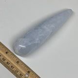 235.6g,5.6"x1.3" Natural Blue Calcite Wand Stick, Home Decor, Collectible B6160