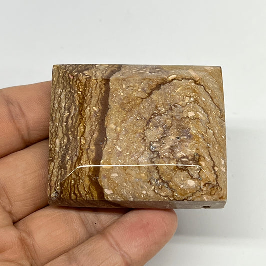 76.9g, 2"x1.7"x0.7" Picture Jasper Rectangular Gemstone Home Decor, B20202