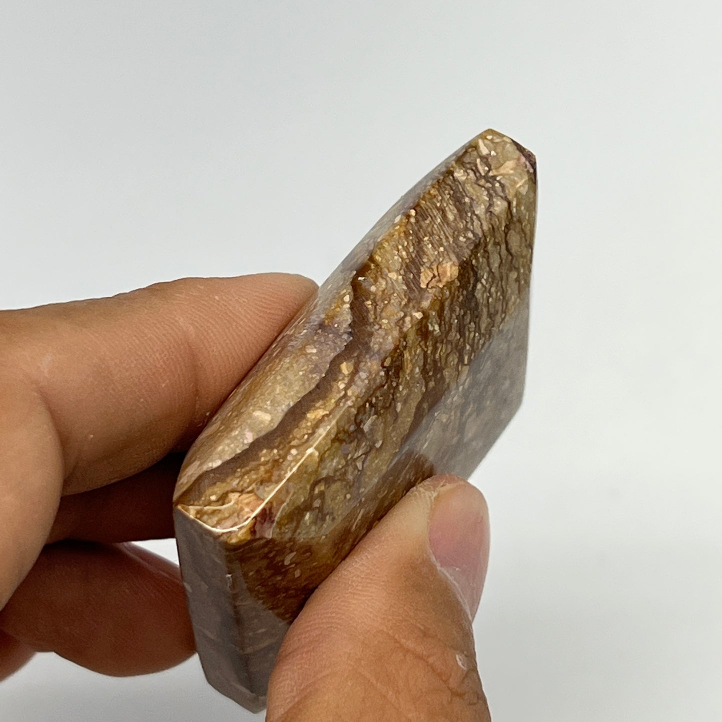 76.9g, 2"x1.7"x0.7" Picture Jasper Rectangular Gemstone Home Decor, B20202