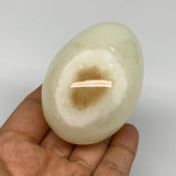 241.1g, 2.8"x2" Natural Green Onyx Egg Gemstone Mineral, from Pakistan, B24312
