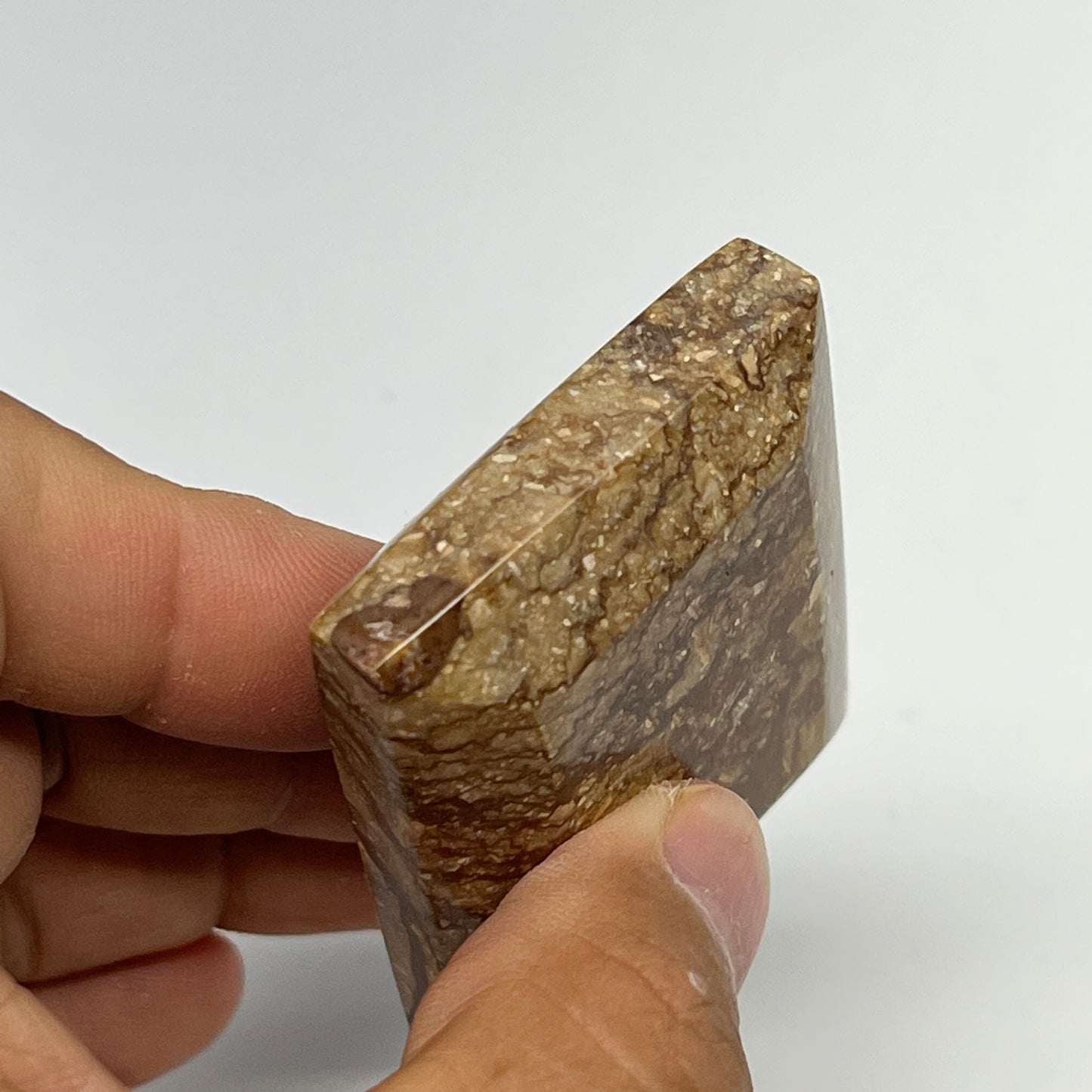 76.9g, 2"x1.7"x0.7" Picture Jasper Rectangular Gemstone Home Decor, B20202