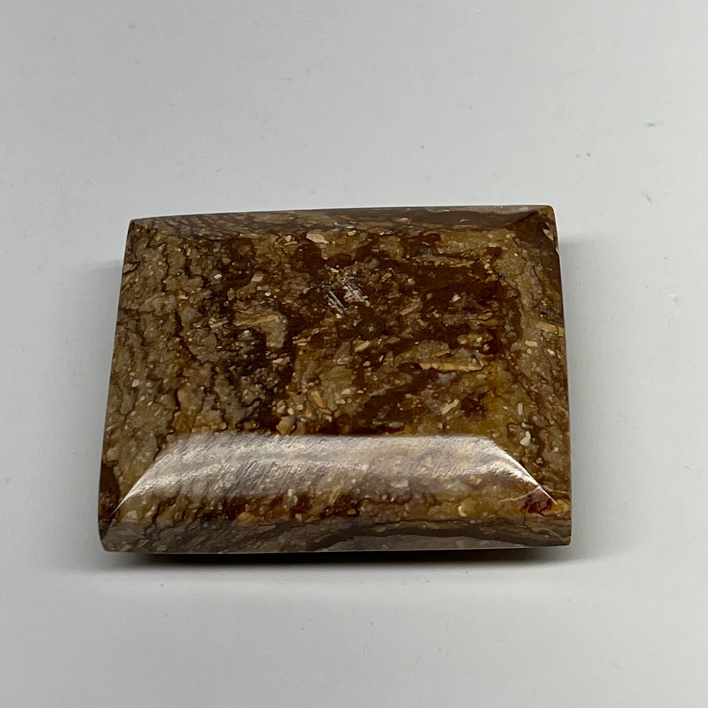 76.9g, 2"x1.7"x0.7" Picture Jasper Rectangular Gemstone Home Decor, B20202