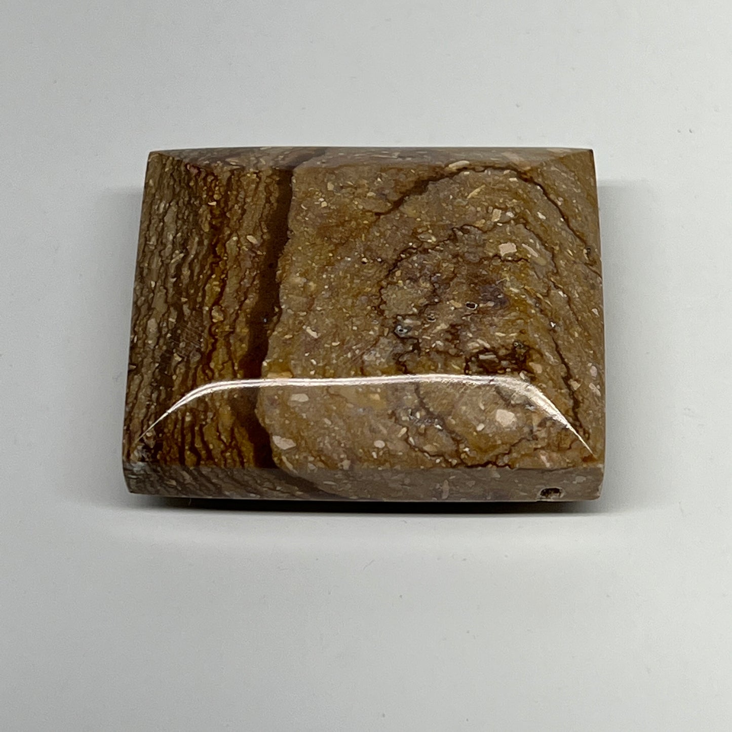 76.9g, 2"x1.7"x0.7" Picture Jasper Rectangular Gemstone Home Decor, B20202