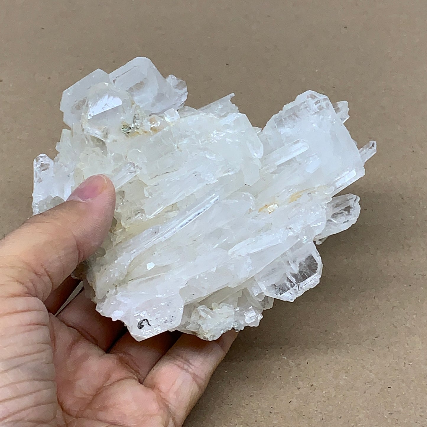 423.9g, 4"x3.6"x2", Faden Quartz Crystal Mineral,Specimen Terminated, B24918