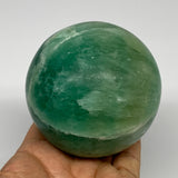860g, 3.2" Natural Fluorite Sphere Ball Gemstone Crystal @Madagascar, B17233