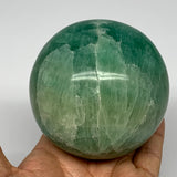 860g, 3.2" Natural Fluorite Sphere Ball Gemstone Crystal @Madagascar, B17233