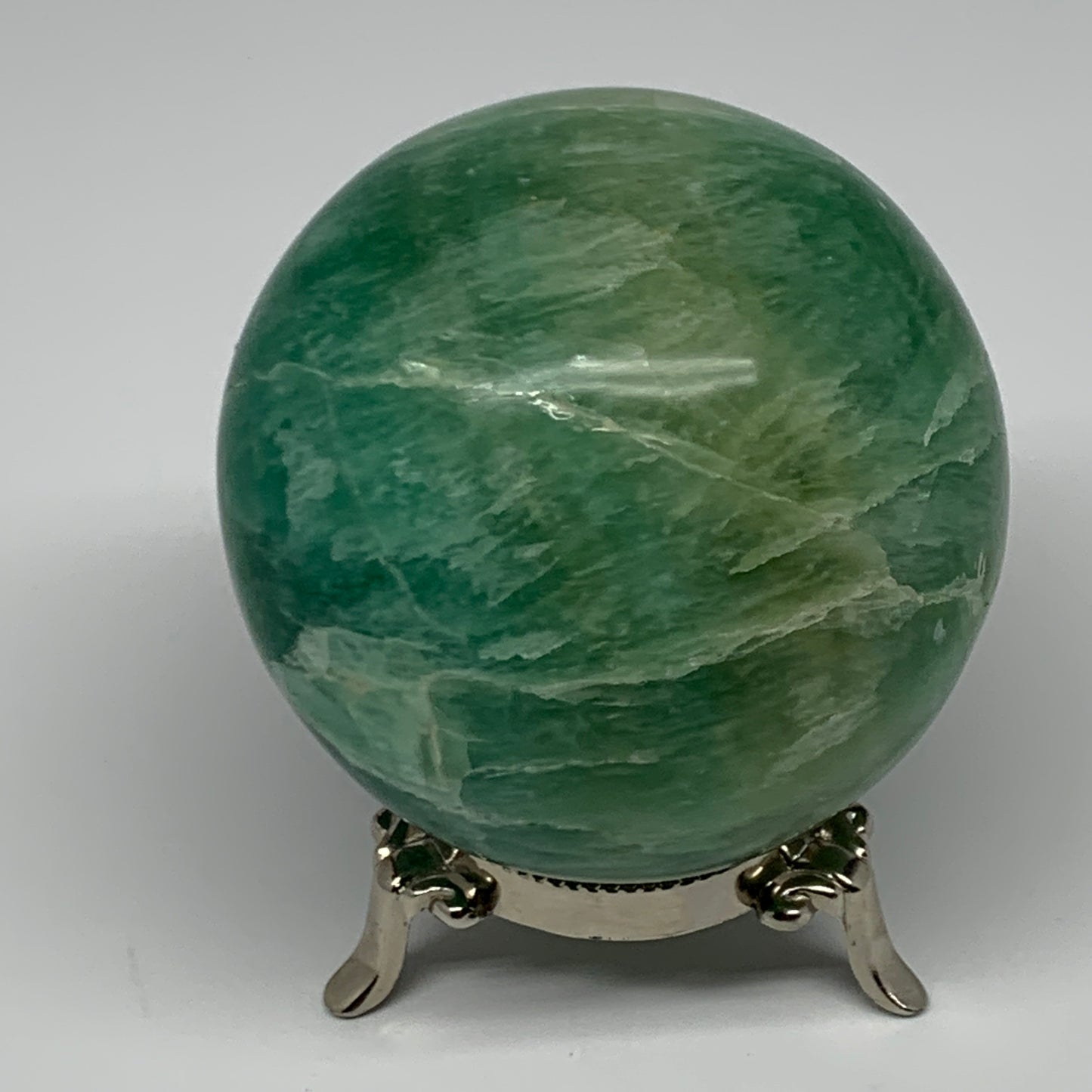 860g, 3.2" Natural Fluorite Sphere Ball Gemstone Crystal @Madagascar, B17233