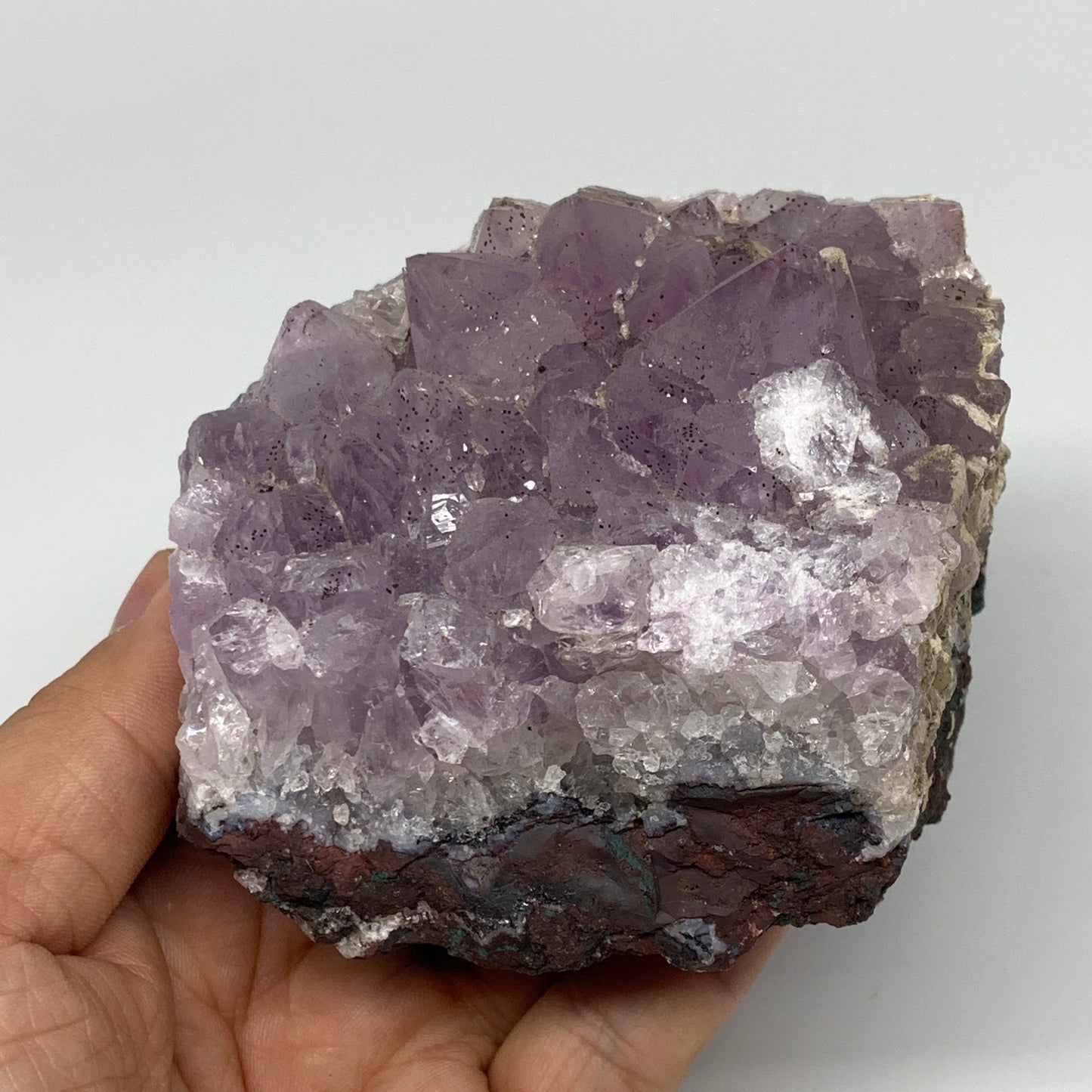 698g, 3.6"x3.7"x2.6", Natural Amethyst Cluster Mineral Specimen @Morocco,B10694