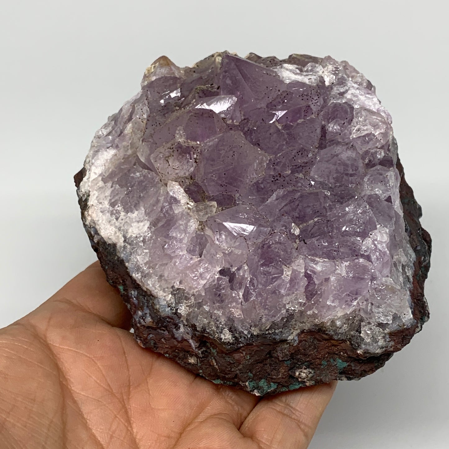 698g, 3.6"x3.7"x2.6", Natural Amethyst Cluster Mineral Specimen @Morocco,B10694