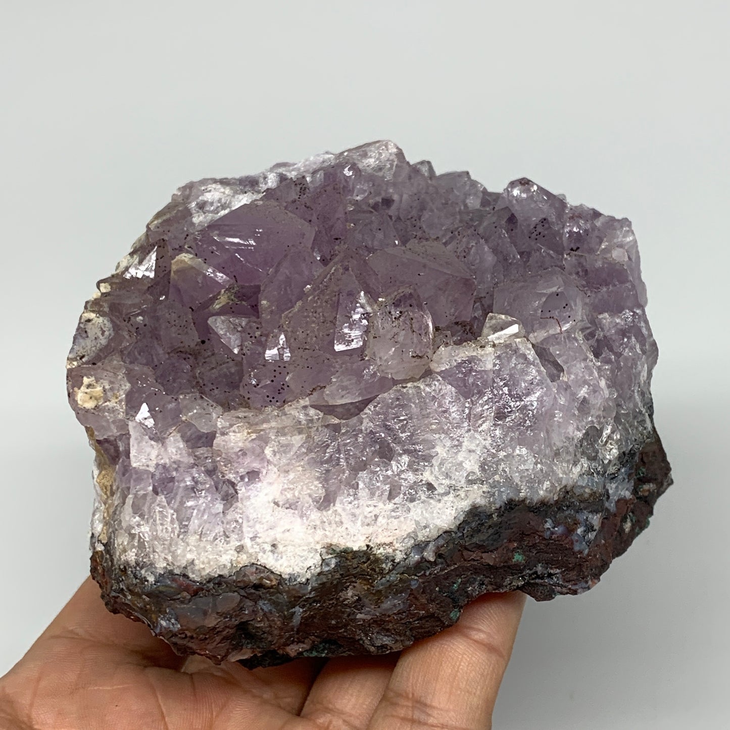 698g, 3.6"x3.7"x2.6", Natural Amethyst Cluster Mineral Specimen @Morocco,B10694